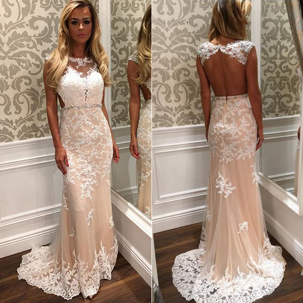 Long Prom Dresses with Lace